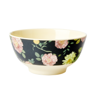 Dark Rose Print Melamine Bowl By Rice DK